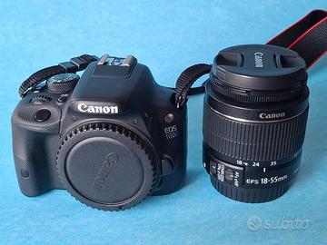 CANON 100D+EF-S 18-55 3.5-6.5 IS II STABILIZZATO