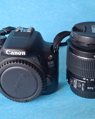 CANON 100D+EF-S 18-55 3.5-6.5 IS II STABILIZZATO