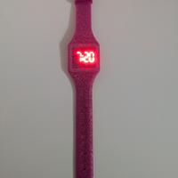 orologio led glitter 