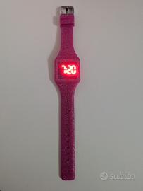 orologio led glitter 