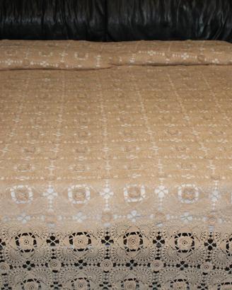 Coperta Matrimoniale Uncinetto Vintage Anni 70 