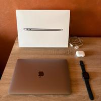 Set apple: macbook, apple watch, airpods 3
