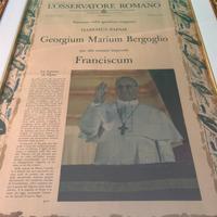 Prima pagina Osservatore Romano,elezione Francesco