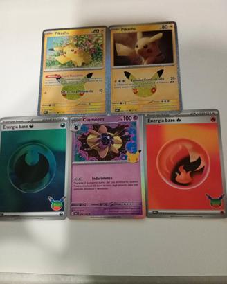 Carte 30 anniversario Pokémon