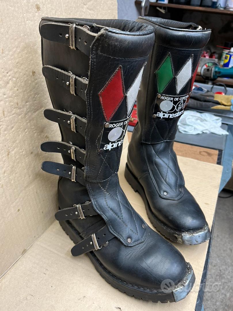 Vintage Motocross Boots Stivali Alpinestars Roger De Coster