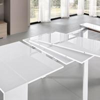Tavolo consolle allungabile bianco  L50 P100 H 75