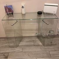 Consolle di vetro, per l'ingresso