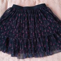 Gonna in tulle nera con volant 11-12 anni Zara