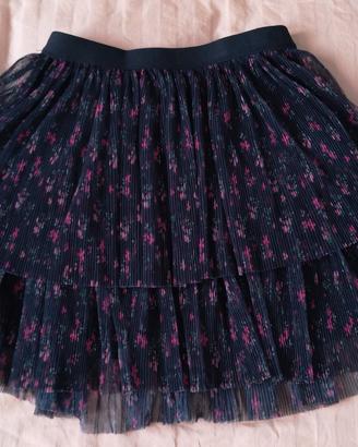 Gonna in tulle nera con volant 11-12 anni Zara