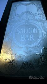 Porta bagno pub inglese saloon bar fine 1800