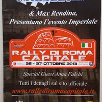 486 - DEPLIANT+STICKERS 1°RALLY ROMA CAPITALE 2013