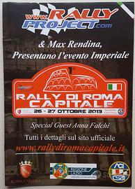 486 - DEPLIANT+STICKERS 1°RALLY ROMA CAPITALE 2013
