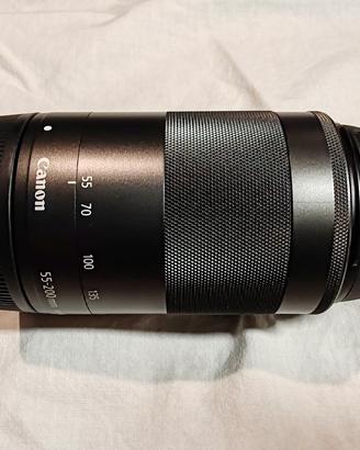 Obiettivo canon 55-200 attacco EFM