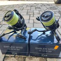 Coppia Daiwa Emblem spod 35 scw qd