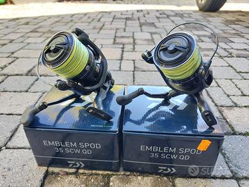 Coppia Daiwa Emblem spod 35 scw qd
