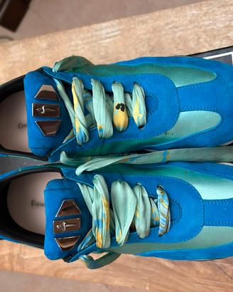 Cesare Paciotti R46 Sneakers Donna 41 Blu/Turchese