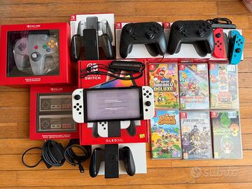 Switch oled retro bundle collezionisti completa
