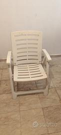 Sedia pieghevole in plastica
