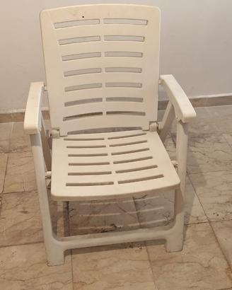 Sedia pieghevole in plastica