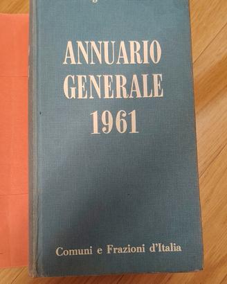 libro annuario generale 1961 comuni e frazioni