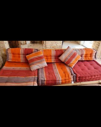 divano futon maison du monde più 2 cuscini