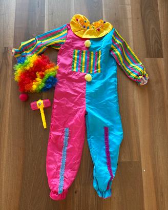Vestito carnevale pagliaccio bambini