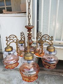 LAMPADARIO VINTAGE, anni 1960/70.