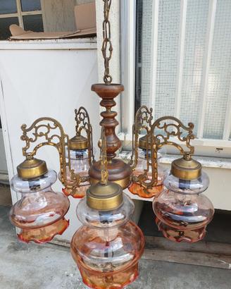 LAMPADARIO VINTAGE, anni 1960/70.