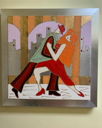 Dipinto a mano su tela Decor Art con cornice