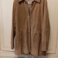 Cappottino di camoscio beige 