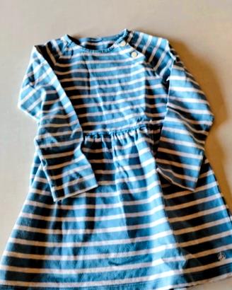 vestito bambina petit bateau in cotone 