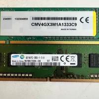 Ram DDR3 8gb(4+4)1333Mhz  Corsair e Samsung