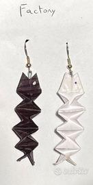 Orecchini pesci artigianali scheletro anallergici