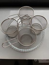 Set 4 cestini per fritti inox Lacor – Ø10 cm