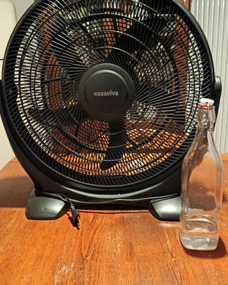 Ventilatore Box Kasaviva 50cm 90W Tondo Nero