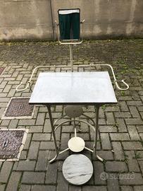 Lavabo antico,telaio base marmo catino e brocca