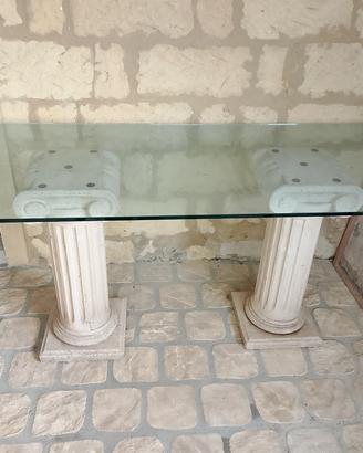 Tavolo in cristallo 