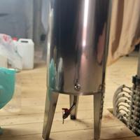 tino 75lt acciaio inox per olio