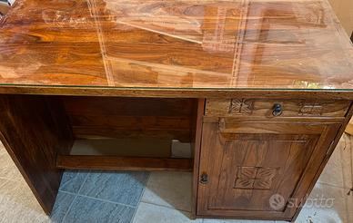 SCRIVANIA 100% IN LEGNO MASSELLO
