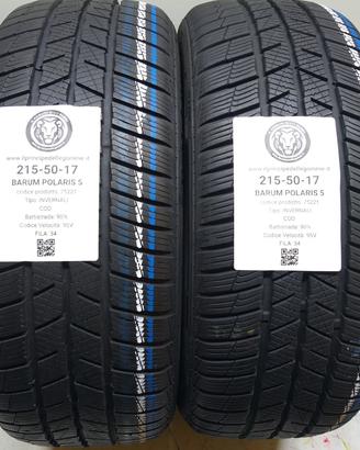 2 GOMME 215 50 17 BARUM A75221