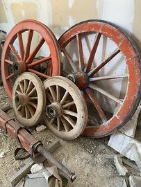Ruote in legno antiche