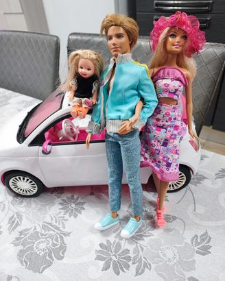 bambola Barbie con auto 500