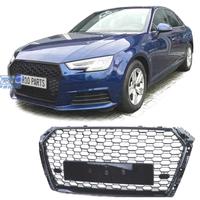 GRIGLIA AUDI A4 B9 15-19 LOOK RS4 PDC NERO LUCIDO