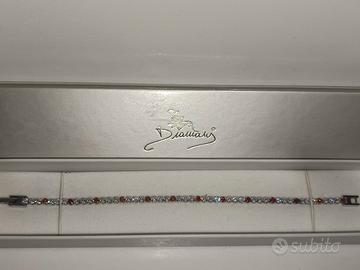 Bracciale con Diamanti e Rubini firmato 