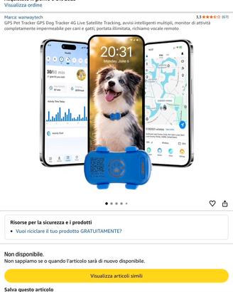 Collare gps per cani e gatti