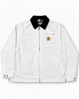 Giacca Carhartt WIP bianca con colletto nero