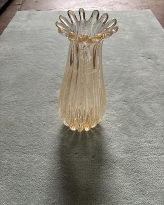 vaso in vetro di murano con oro