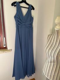 Vestito da cerimonia colore blu petrolio