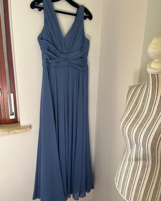 Vestito da cerimonia colore blu petrolio