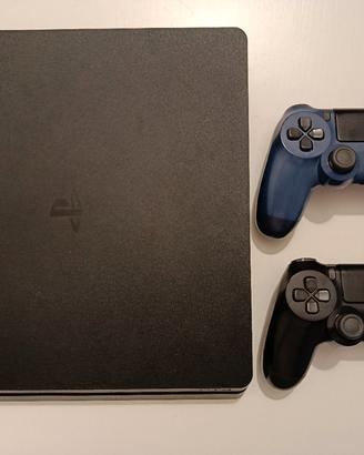 PS4 slim fw:12.50 +2controller+cavi